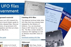 Britský Národní archiv věnoval UFO spisům zvláštní stránky.