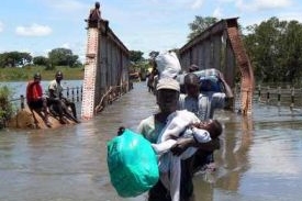 Oběti povodní v Ugandě