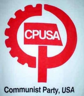 Logo Komunistické strany USA.