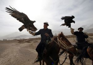 Ujgurští jezdci v Sin-ťiangu
