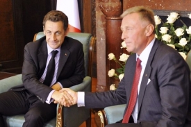 Mirek Topolánek a Nicolas Sarkozy.