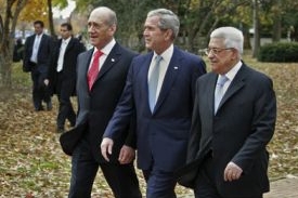 Olmert, Bush Abbás - velká annapoliská trojka