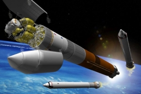Raketa Ares a loď Orion by měly NASA nahradit dosluhující raketoplány.