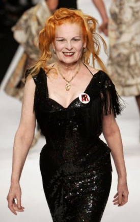 Módní návrhářka Vivienne Westwoodová.
