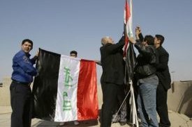 Nová irácká vlajka.