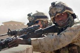 Americké jednotky v Iráku.