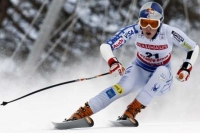 Američanka Lindsey Vonnová, nová mistryně světa v superobřím slalomu.