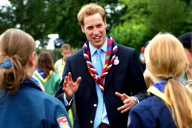 Princ William na skautském jamboree