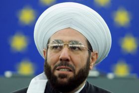 Březen 2008. syrský muftí v Evropském parlamentu varuje Wilderse.