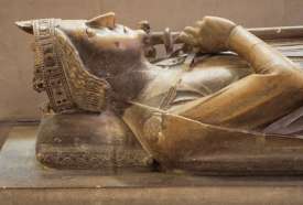 Sarkofág krále Richarda I., Rouenská katedrála v Normandii.