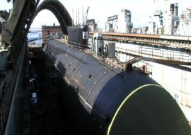 Ponorka s kódovým označením Bori v suchém doku