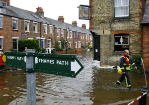 Zaplavené ulice Oxfordu