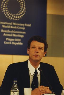 Zdeněk Hrubý jako český zmocněnec pro MMF.